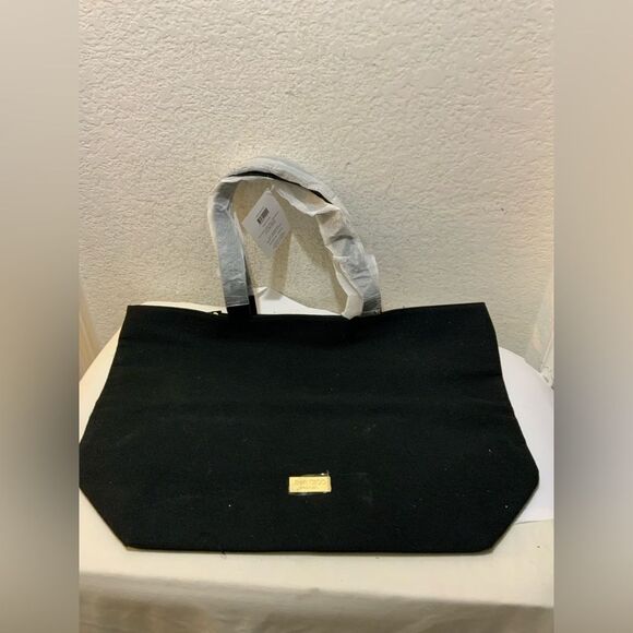 Jimmy Choo Perfume Tote Bag Weekender Shoulder Bag Black Gold NWT! - Picture 1 of 8